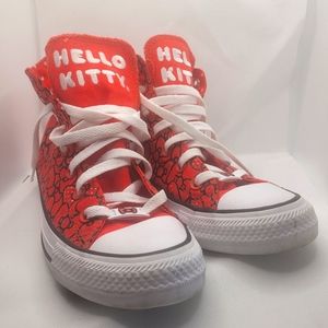 Hello Kitty Converse size 8 WORN ONCE